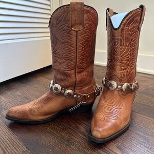 Women’s Vintage Joe Sanchez brown leather cowboy boots